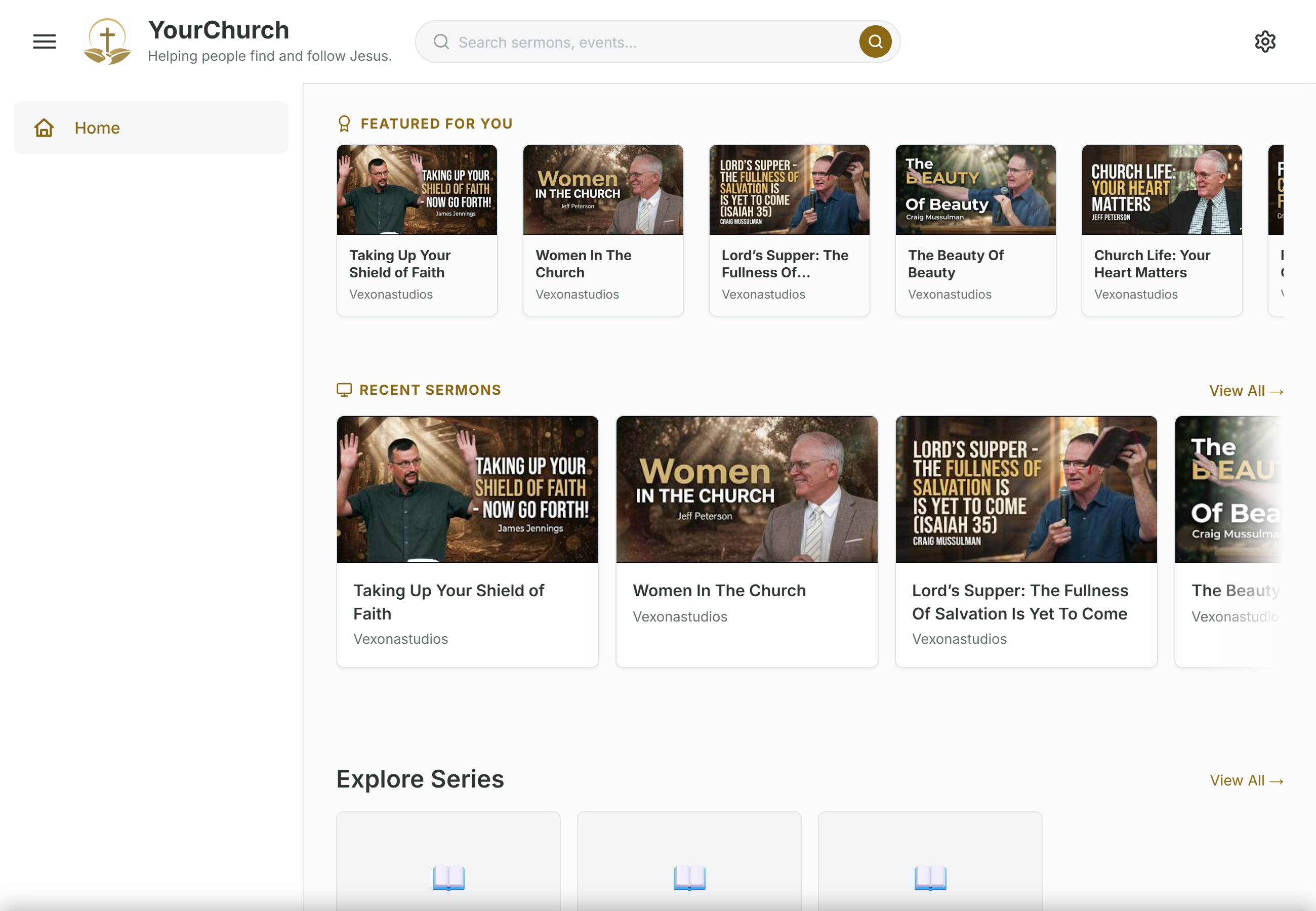 Grace Church Video Theme preview