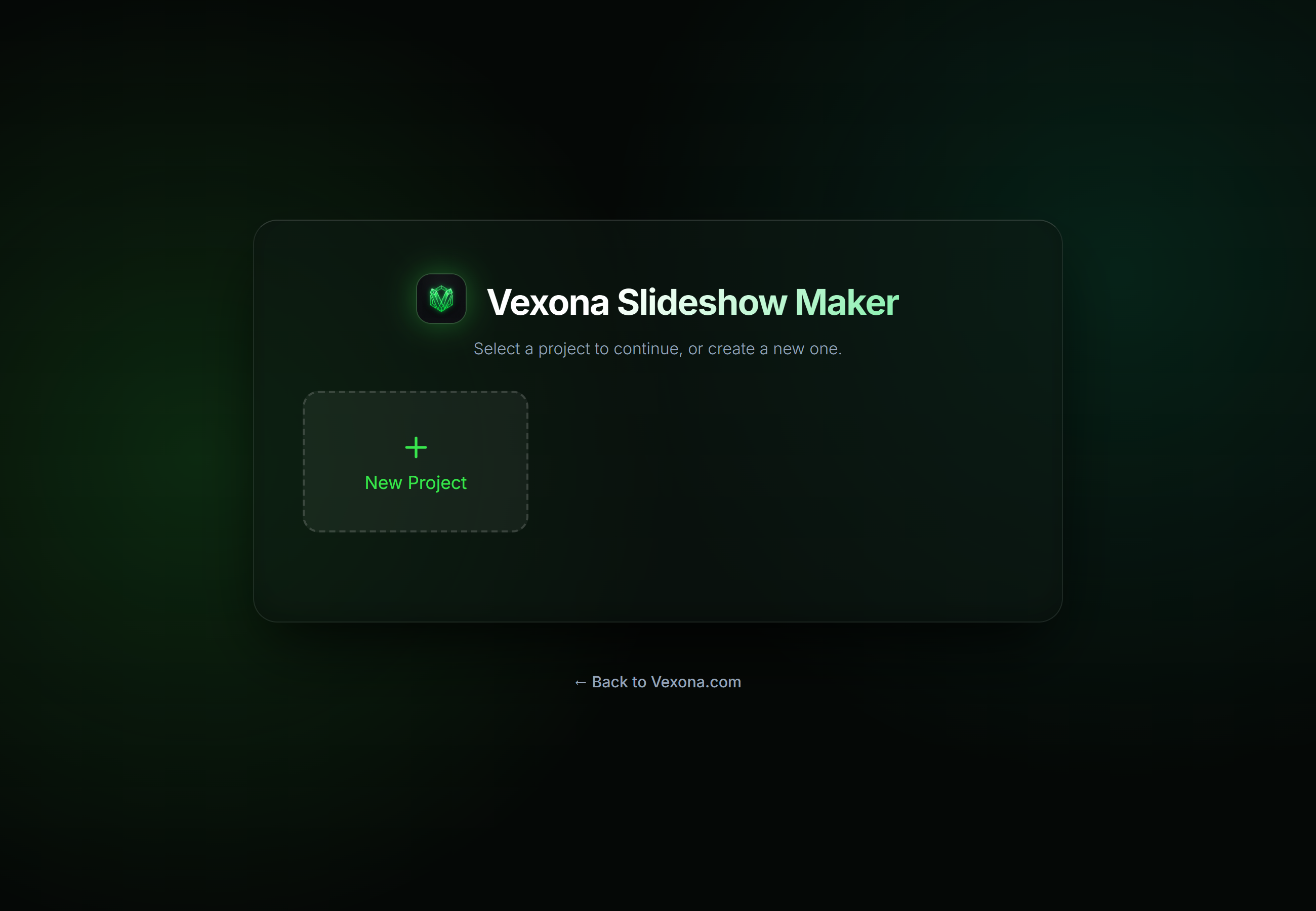 Slideshow App interface preview
